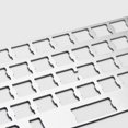thumbnail image 3 of Placa de posicionamiento placa de aluminio anodizado Universal placa dividida montada para GH60 PCB 60% teclado DIY para estabilizadores , Plata Hugo Placa de la placa de posicionamiento, 3 of 4