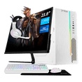 thumbnail image 1 of Computadora Escritorio Completa Xtreme PC Gaming Intel Core i3 12100 16GB SSD 1TB Monitor 23.8 75Hz WIFI White gaming ligero, oficina, estudio y hogar, 1 of 6