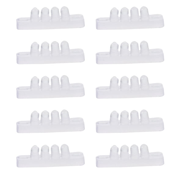 Luxshiny 100Pcs Transparent Hair Clip Anti Slip Strips Silicone for Durable DIY Hairpin Use