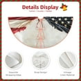 thumbnail image 3 of Sikiie American Flag Butterfly Wall Christmas Tree Skirt, Christmas Tree Decorations, Christmas Decor, Tree Mat Decoration(30-48IN)-30", 3 of 6