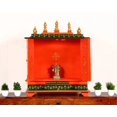 thumbnail image 3 of Wooden Temple Pooja MANDIR With Door for Home Prayer Room Indian Mantap Pooja Ghar Handmade wall mount Hindu Temple, Shrine, 3 of 3
