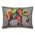 thumbnail image 2 of Creative Products Bright Elephant on Gray 14x20 Indoor / Outdoor Pillow, 2 of 3