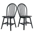 thumbnail image 1 of Ensemble de 2 chaises Windsor finition noire, 1 of 9