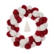 thumbnail image 3 of Corona navideña de peluche, corona navideña para puerta delantera con luz, corona navideña, 3 of 9