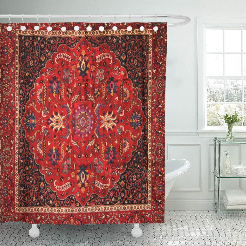 CYNLON Carpet Antique Persian Mashhad Mashad Oriental ...