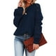 thumbnail image 1 of Suéter de punto para mujer, elegante jersey de cuello redondo, manga larga, jersey de punto grueso, otoño invierno, tops lisos, tops S-XXL, 1 of 5