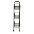 thumbnail image 6 of Household Essentials Slim Storage Cart, 3 Shelf Storage Cart with Wheels, Perfect for Laundry Rooms, Bathrooms, Pantries, Kitchens and More, 6 of 6