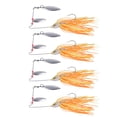 thumbnail image 1 of Fishing Rotating Sequin, Rubber Beard Wobbler Spinnerbait With Fishhook For Offshore Angling Gold, 1 of 8