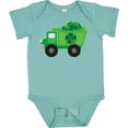 thumbnail image 3 of Inktastic St Patricks Day Irish Clover Dump Truck Childs Boys Baby Bodysuit, 3 of 5