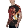 thumbnail image 6 of Horror Freddy Krueger Shirt 3d Printed T Shirt Crewneck Short Sleeve Top Tees For Mens, 6 of 8
