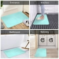thumbnail image 3 of light-aqua Front Door Mat, Indoor Mats for Bedroom Bathroom Kitchen, Floor Mat Non-Slip, Soft Carpet Floor Cover Machine Washable Entryway Mat - 20x31.5in, 3 of 5