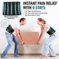 thumbnail image 6 of Back Brace for Men and Women Lower Back Pain Relief with 7 Stays, Lower Back Brace, Breathable Waist Lumbar Lower Back Support Belt with Dual Adjustable Straps, 6 of 7