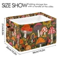 thumbnail image 4 of Yayeee Canvas Storage Basket with Handles for Shelves Fabric Bins Closet Organizer, Vibrant Mushroom, 4 of 8