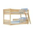 thumbnail image 3 of Twin Over Twin Low Bunk With Two Guard Rails, Natural, 3 of 9