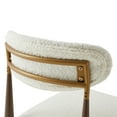 thumbnail image 4 of Christopher Knight Home Armless Counter Stools, Beige Upholstered, Brown Iron Frame, Set of 2, 4 of 10