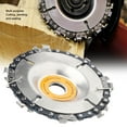 thumbnail image 7 of 4 Inch Chain Saw Disc Cutting Blade Shaping and Cutting Disk Angle Grinder Accessories Carbide Wood Carving Disc for Carving, Pruning and Cutting, 7 of 7