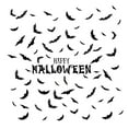 thumbnail image 1 of Three Halloween PET Bat Wall Stickers PET Material Large Sized Double Sided Tape Cute Design Easy to Use for Windows Garage Festival Decorations Halloween Home Décor, 1 of 1