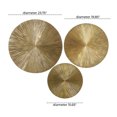 thumbnail image 4 of CosmoLiving by Cosmopolitan Gold Wooden Carved Radial Plate Wall Decor (3 Count), 4 of 12