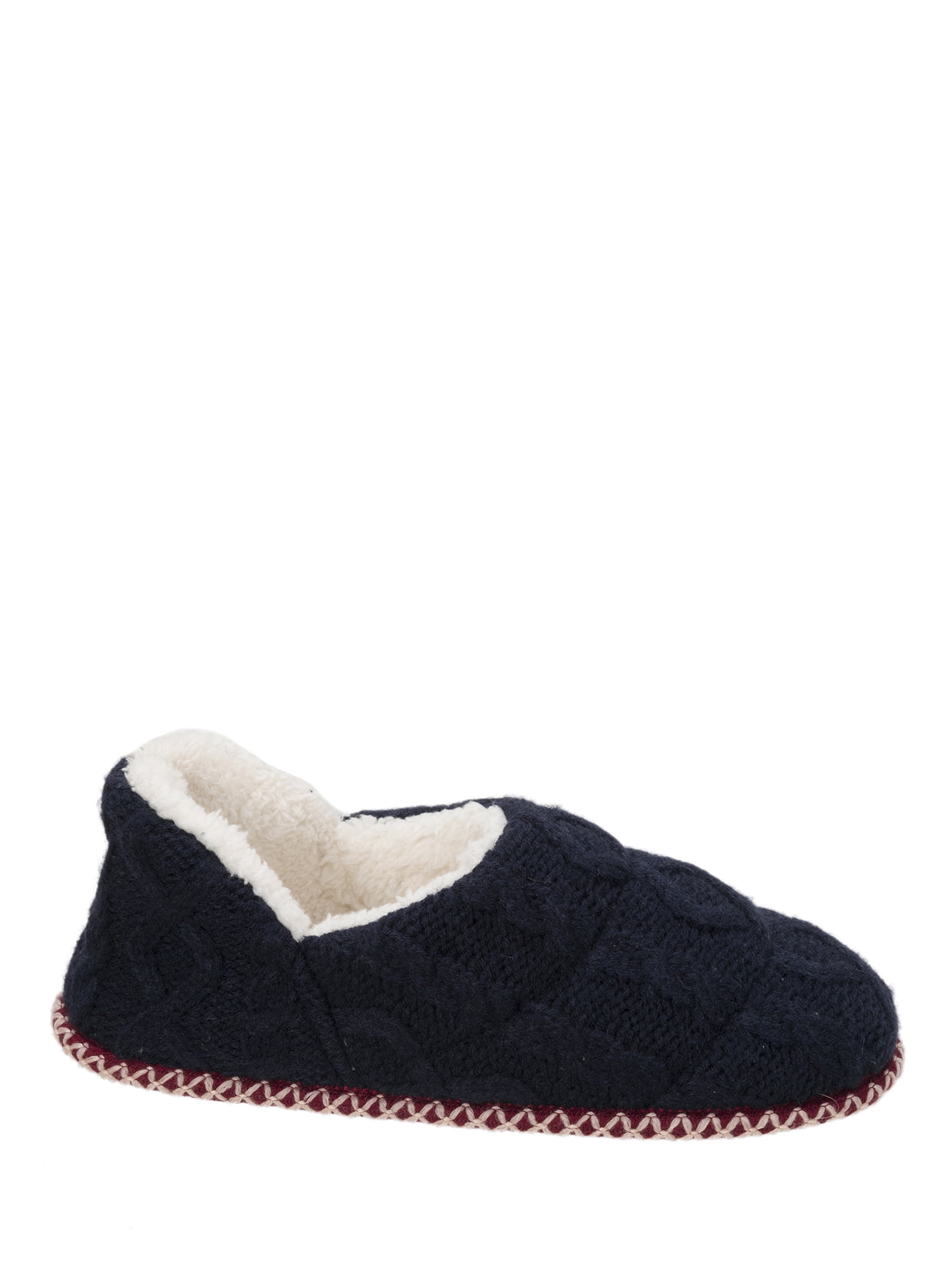 dearfoams cable knit bootie slippers