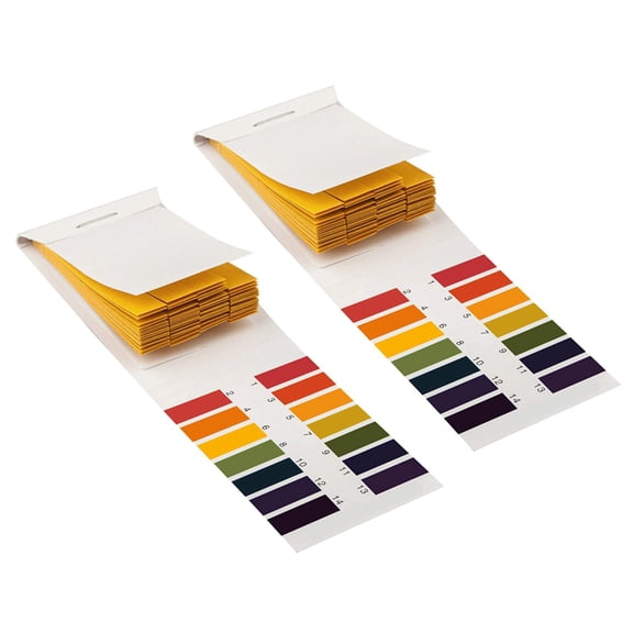 2 Set 160 Strips 1-14 PH Litmus Paper Ph Test Water Cosmetics Soil with Control Card
