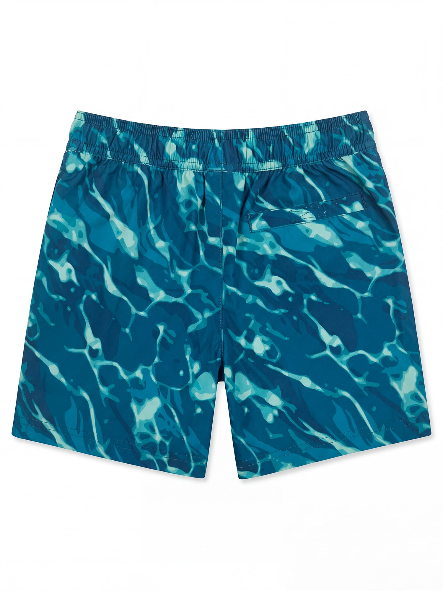 Rugged Shark Boys 6" Inseam Swim Trunks, Sizes 4-16