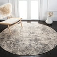 thumbnail image 3 of SAFAVIEH Madison Nita Vintage Floral Area Rug, Grey/Ivory, 6'7" x 6'7" Round, 3 of 9