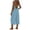 Light Blue, variant on Womens Backless Capri Overalls Adjustable Spaghetti Straps Wide Leg Rompers Pleated Casual Loose Fit Sleeveless Capris Jumpsuits