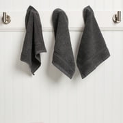 Living Fashions Washcloths 12 Pack – Size 12” x 12” – Soft & Absorbent Wash clothes (Grey)