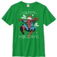 thumbnail image 1 of T-Shirt de Noël Marvel Holly Spider-Man pour Garçon - Kelly Vert - Petit, 1 of 2