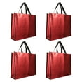 thumbnail image 1 of Miangastore Sacs d'Emballage pour Présente Sacs d'Épicerie Réutilisables Rouges 4 Pcs 15.6X12.6X4.3In, 1 of 9