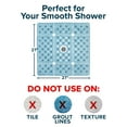 thumbnail image 3 of SlipX Solutions 27 x 27 Extra Large Square Shower Mat in Translucent Dusty Blue, 3 of 8
