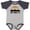 Baseball Heather and Navy, variant on Inktastic Fort Worth Texas Skyline Retro Boys or Girls Baby Bodysuit