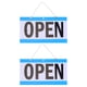 thumbnail image 1 of 2 letreros abiertos para negocios, letrero cerrado con horas, placa de puerta de doble cara, letreros de horario de oficina, letreros abiertos y cerrados para empresas, tiendas, restaurantes, bares, 1 of 6