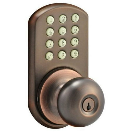 MiLocks HKK-01OB Touchpad Electronic Door Knob, Oil Rubbed Bronze