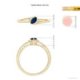 thumbnail image 5 of ANGARA Natural Blue Sapphire and Diamond Split Shank Engagement Ring in 14K Yellow Gold for Women (Size-5x3mm) | September Birthstone, Anniversary, Jewelry Gift for Women | Natural Blue Sapphire Ring, 5 of 11