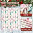 thumbnail image 2 of 50 x 60 Inches Pink Christmas Tree Throw Blanket Cute Soft Warm Lightweight Blanket for Sofa Bed Gift Decor, 2 of 6