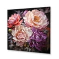 thumbnail image 2 of Designart "Peonies In Asian Painting I" Asian Metal Art Print, 2 of 5