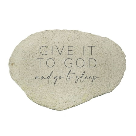 GiftsForYouNow Give It To God Flat Garden Stone