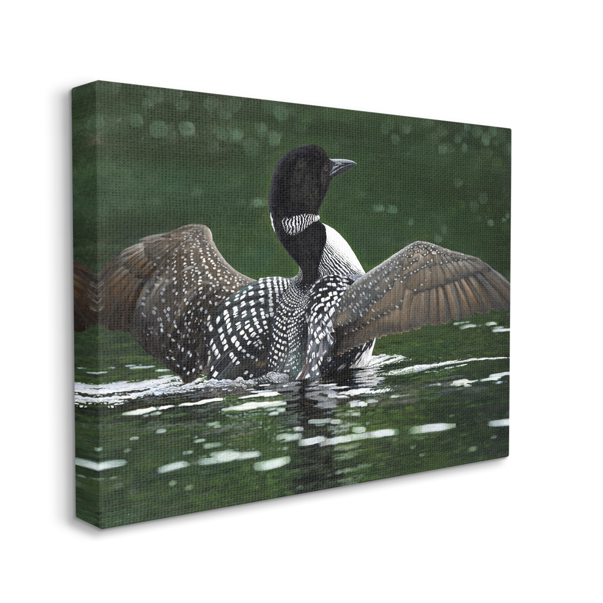 Stupell Industries Goose Spreading Wings Animals & Insects Photography Gallery Wrapped Canvas Print Wall Art, 30 x 24