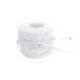 thumbnail image 1 of 1 Roll Creative Bead Ribbon Wedding Decorative Webbing Bands for Bouquet Party DIY Craft Supplies (White), 1 of 3
