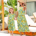 thumbnail image 3 of Delliss Mommy and Me Dresses Floral Printed Sleeveless Tank Maxi Dress for Mother and Daughter Summer Casual Sundress Beach Dress, 3 of 8
