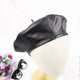 thumbnail image 1 of Fashion Women Kawaii Berets Hat Adjustable Vintage Natural Sheepskin Painters Cap Casual Sweet Ladies Genuine Leather Cute Cap, 1 of 4