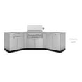 thumbnail image 2 of NewAge Products Outdoor Kitchen Stainless Steel 5 Piece Cabinet Set with 2-Door, Bar, Grill and Corner Cabinets, 2 of 15