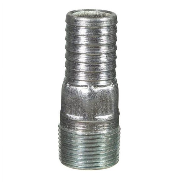Adaptador B&K 41760 de acero galvanizado, 1 pulgada, púa x 1 pulgada MPT