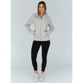 thumbnail image 5 of Womens Zip Up Hoodies Fleece Jackets Oversized Sweatshirts Fall Fashion Outfits Sweaters Winter Clothes Grey XL, 5 of 9