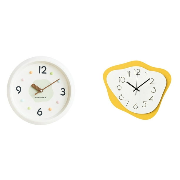 Reloj de pared,Reloj de pared decorativo,moderno y elegante,Reloj de pared,Reloj de pared abstracto moderno y silencioso para casa de campo,Cocina tranquila,aula,reloj colgante,comedor