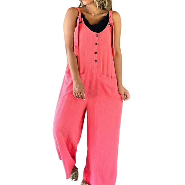 Ladies pink store overalls