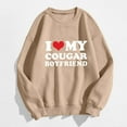 thumbnail image 2 of Wyzesi Chandails en Molleton pour Femmes Décontracté Ouvert devant Imprimé Sans Capuche Col Rond Manches Longues Pull Chandails en Molleton Zippés pour Femmes Chandails en Molleton Tricotés Tendance, 2 of 3