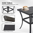thumbnail image 5 of Mondawe 3-Piece Outdoor Metal Rocking Chair Set with Side Table include Cushions, 5 of 6