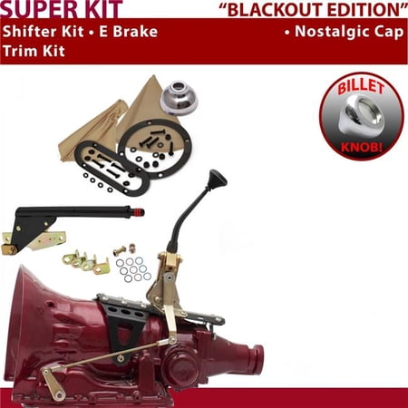 American Shifter 4L80E Shifter Kit Black 8 in. E Brake Trim Kit for EDAAB
